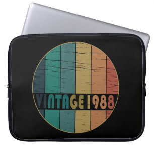 Housse Pour Ordinateur Portable Né en 1988 cadeau d'anniversaire vintage