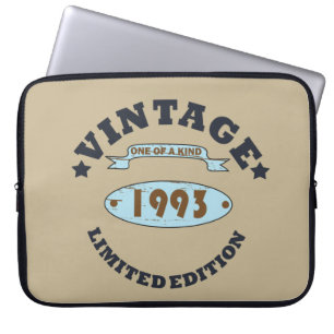 Housse Pour Ordinateur Portable né en 1993 anniversaire vintage