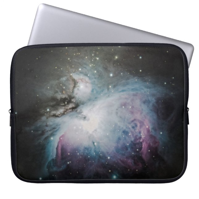 Housse Pour Ordinateur Portable Nébuleuse bleue, grise et violette (Devant)