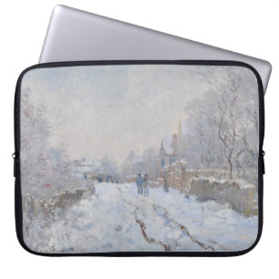 Housse Pour Ordinateur Portable Neige à Argenteuil (par Claude Monet)