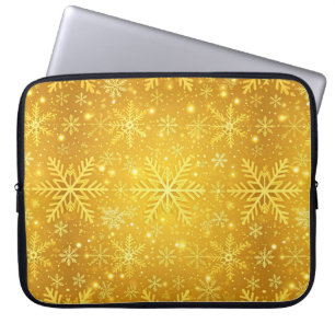 Housse Pour Ordinateur Portable Neige dorée