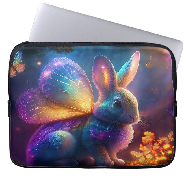 Housse Pour Ordinateur Portable Neon Bunny (Devant)