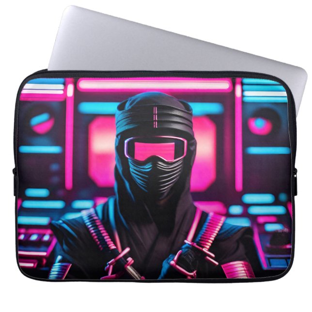 Housse Pour Ordinateur Portable néon ninja (Devant)