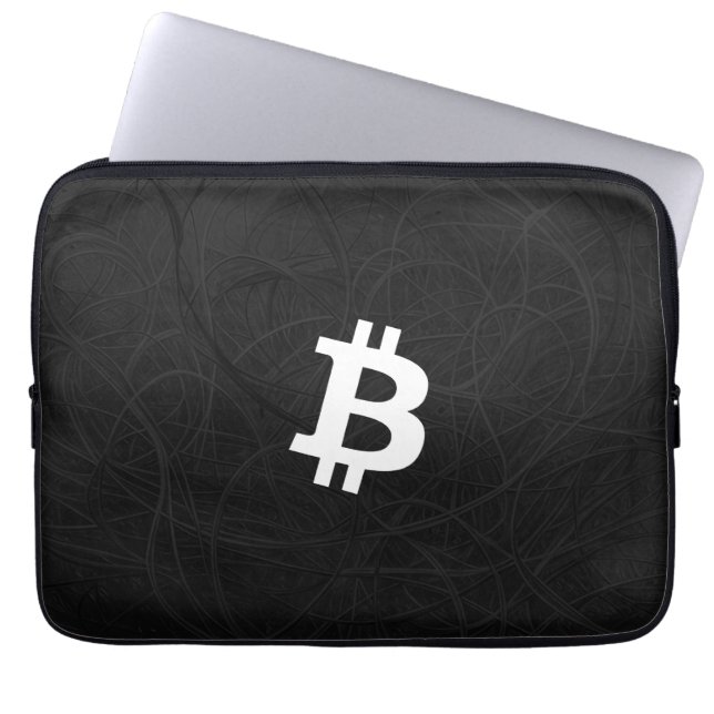 Housse Pour Ordinateur Portable Neurone Bitcoin Noir (Devant)
