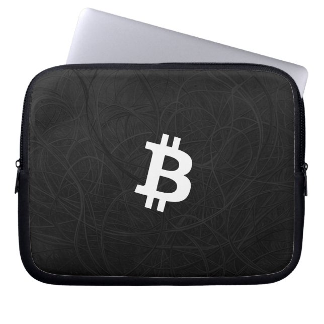 Housse Pour Ordinateur Portable Neurone Bitcoin Noir (Devant)