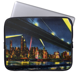 Housse Pour Ordinateur Portable New York City Manhattan la nuit