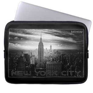 Housse Pour Ordinateur Portable NEW YORK CITY personnalisé monogramme de manches d