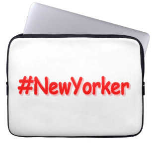 Housse Pour Ordinateur Portable "#NewYorker" Joli design. Commandez dès maintenant