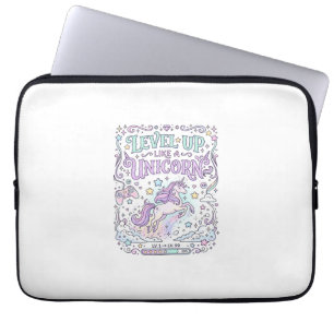 Housse Pour Ordinateur Portable Niveau de licorne monte comme une licorne adorable