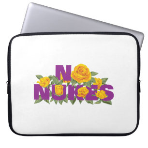Housse Pour Ordinateur Portable NO NUKES - MISSION ROSE Carnet officiel Sleeve