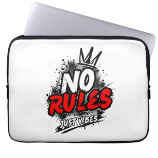 Housse pour ordinateur portable No Rules Just Vibe
