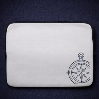 Housse Pour Ordinateur Portable Nocturnal Study dark academia compass