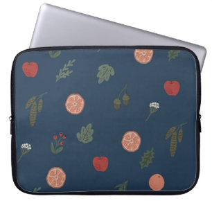 Housse Pour Ordinateur Portable Noël botanique sans couture vintage belle pat