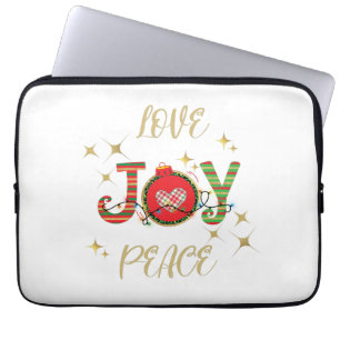 HOUSSE POUR ORDINATEUR PORTABLE NOËL CONCEPTION AMOUR JOIE PAIX AVEC NOËL LIG