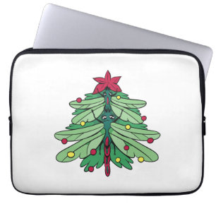 Housse Pour Ordinateur Portable Noël des libellules