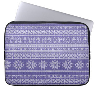 Housse Pour Ordinateur Portable Noël Laine Knit Chandail Noël