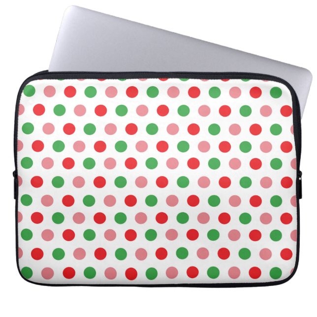 Housse Pour Ordinateur Portable Noël Pointillé (Devant)