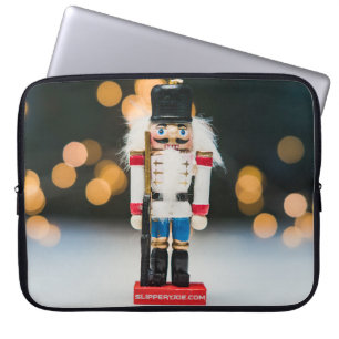 Housse Pour Ordinateur Portable Noël SlipperyJoe nutcracker figurine ornement