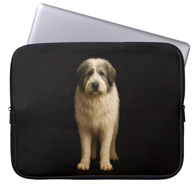 Housse pour ordinateur portable Noir 4 Luxe, berge (Devant)