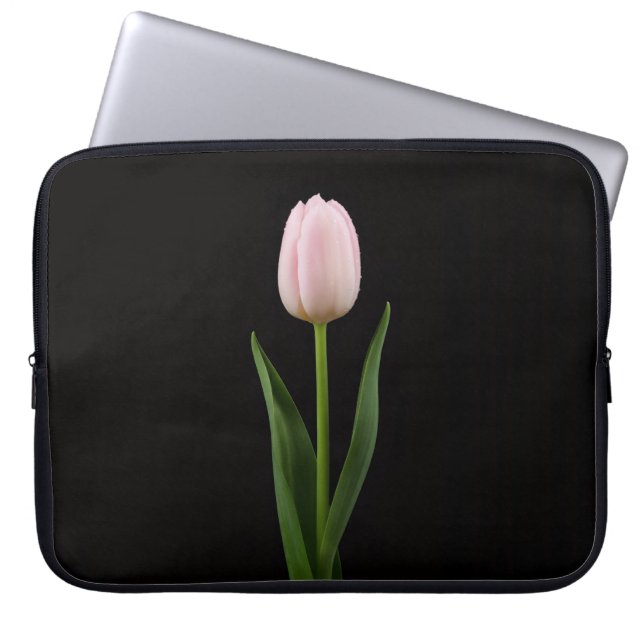 Housse pour ordinateur portable Noir 4 Luxe, Tulip (Devant)