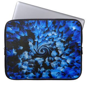 Housse Pour Ordinateur Portable Noir et bleu Abstrait