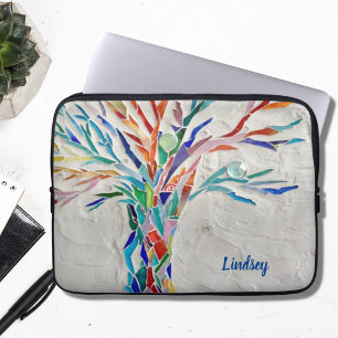 Housse Pour Ordinateur Portable Nom Arbre Monogramme