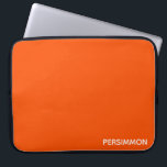 Housse Pour Ordinateur Portable Nom de couleur rouge persimon<br><div class="desc">Les persimmons,  ou fruits de requin,  ont une couleur orange-rouge intense.</div>