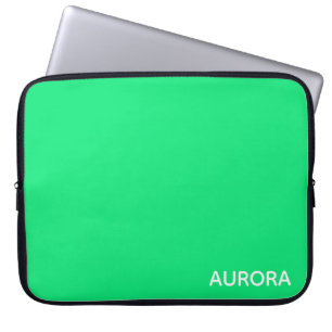 Housse Pour Ordinateur Portable Nom de couleur verte Aurora