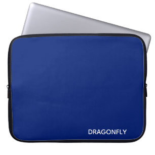 Housse Pour Ordinateur Portable Nom de la couleur bleue de la libellule