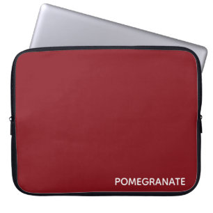 Housse Pour Ordinateur Portable Nom de la couleur rouge de la grenade