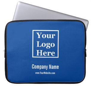 Housse Pour Ordinateur Portable Nom du logo de l'entreprise Site Web Modèle bleu e
