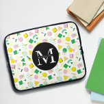 Housse Pour Ordinateur Portable Nom du monogramme Formes géométriques modernes Mot<br><div class="desc">Monogramme</div>