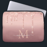 Housse Pour Ordinateur Portable Nom du monogramme Rose texte Parties scintillant d<br><div class="desc">Monogramme Nom Texte Rose Or Parties scintillant Flush Étincelle Personnalisée Anniversaire - Anniversaire ou Mariage Cadeau / Fournisseur - Ajouter votre lettre / Nom - Texte ou Supprimer - Faire votre cadeau spécial - Redimensionner et déplacer ou supprimer et ajouter du texte / des éléments avec outil de personnalisation. Conception...</div>