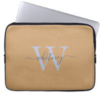 Nom et initiale du monogramme simple de bronze