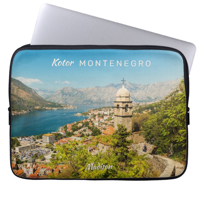 Housse Pour Ordinateur Portable Nom et texte personnalisés Monténégro (Devant)