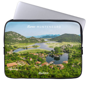 Housse Pour Ordinateur Portable Nom et texte personnalisés Monténégro