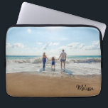 Housse Pour Ordinateur Portable Nom Monogramme Photo<br><div class="desc">Customisez ce pavé de souris élégant en remplaçant la photo par un de vos propres et en ajoutant votre nom ou monogramme.</div>