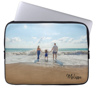 Housse Pour Ordinateur Portable Nom Monogramme Photo