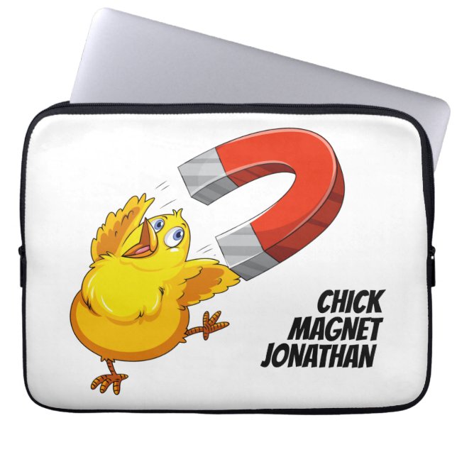 Housse Pour Ordinateur Portable Nom personnalisé Chick Magnet (Devant)
