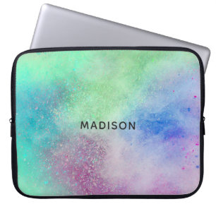 Housse Pour Ordinateur Portable Nom personnalisé Couleur Explosion Portable manche