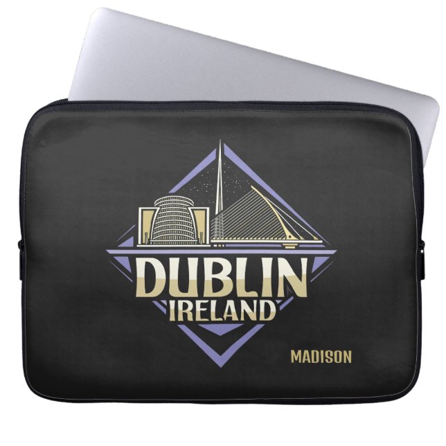 Housse Pour Ordinateur Portable Nom personnalisé Dublin Irlande (Devant)