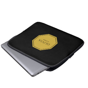 Housse Pour Ordinateur Portable Nom personnalisé et titre 13" Manche d'ordinateur
