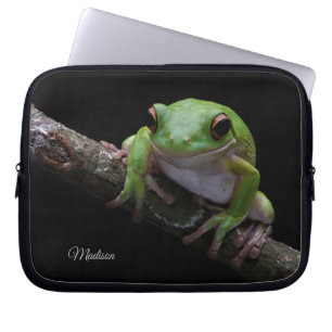Housse Pour Ordinateur Portable Nom personnalisé Frog Portable