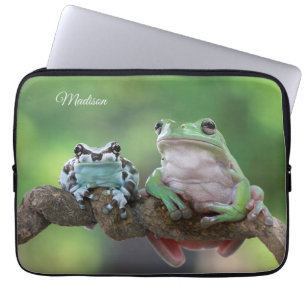 Housse Pour Ordinateur Portable Nom personnalisé Frog Portable
