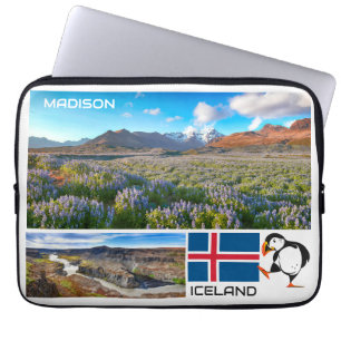 Housse Pour Ordinateur Portable Nom personnalisé Islande