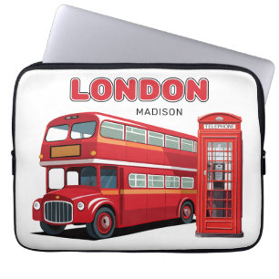 Housse Pour Ordinateur Portable Nom personnalisé Londres Angleterre