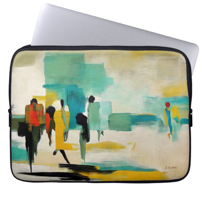 Housse Pour Ordinateur Portable Noontide Vibrance – Abstract Figures (Devant)