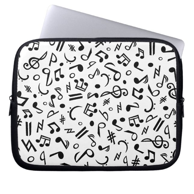 Housse Pour Ordinateur Portable notes de musique (Devant)