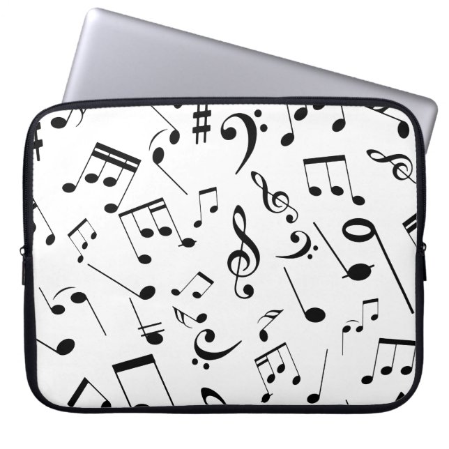 Housse Pour Ordinateur Portable Notes musicales 3 (Devant)