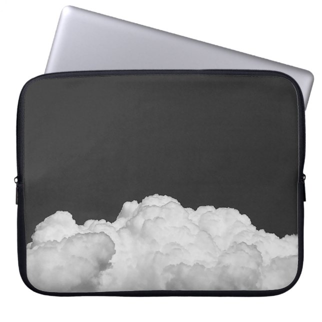 HOUSSE POUR ORDINATEUR PORTABLE NUAGE BLANC (Devant)